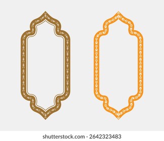 Elegant floral frame art design set with decorative text boxes and plant borders, perfect for modern cover templates, invitations and branding