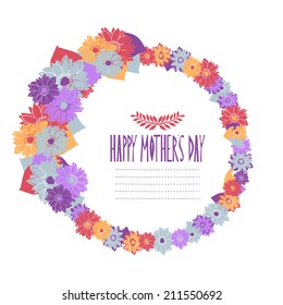 Elegant floral frame, design element. Can be used for wedding, baby shower, mothers day, valentines day, birthday cards, invitations. Vintage decorative flowers.