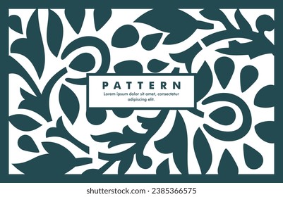 Elegant Floral Frame Vector Background Template