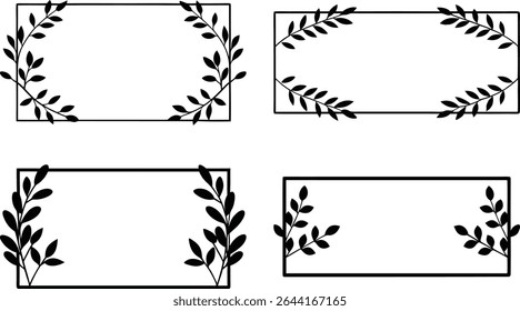 Elegant Floral Frames and Decorative Elements
