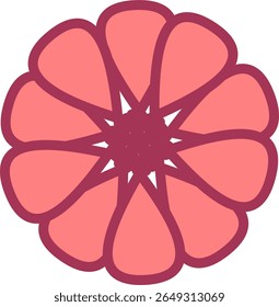 Elegant Floral Illustration – Blooming Flower Design