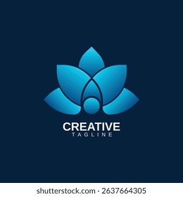 Elegant Floral Illustration, Editable Vector Logos in Bright Hues
