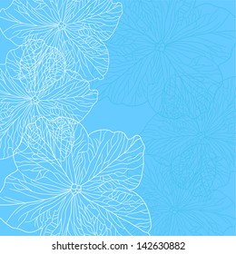 elegant floral invitation for life events with place for text
