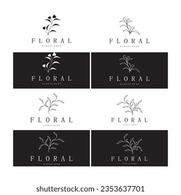 Elegant floral and leaf frame. Delicate botanical vector illustration for labels, spas, corporate identity, and wedding invitations