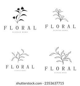 Elegant floral and leaf frame. Delicate botanical vector illustration for labels, spas, corporate identity, and wedding invitations