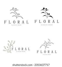 Elegant floral and leaf frame. Delicate botanical vector illustration for labels, spas, corporate identity, and wedding invitations