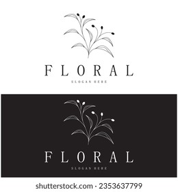 Elegant floral and leaf frame. Delicate botanical vector illustration for labels, spas, corporate identity, and wedding invitations