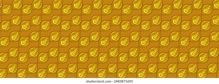 Elegante hoja floral patrón sin fisuras con ramas de hojas. fondo orgánico verano.
