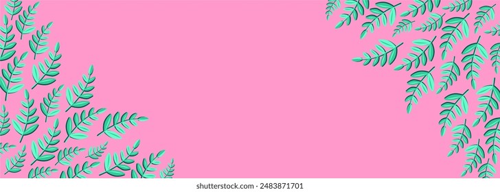 Elegant floral leaf seamless pattern with leaf branches. organic background summer.