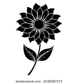 Elegant Floral Line Art Design