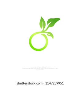 Elegant floral logo for branding identity. Vector image.