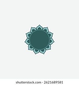 Elegant Floral Mandala Emblem for Wellness and Healing