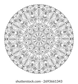 Elegante diseño floral del Vector del mandala