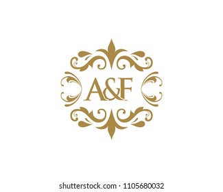 Elegant floral monogram design template for one or two letters . Wedding monogram. Calligraphic elegant ornament.