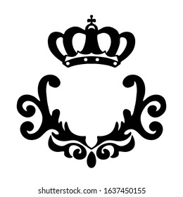 Elegant floral monograms and decorative elements. Design templates for invitations, labels. Wedding monograms. Calligraphic elegant ornament.