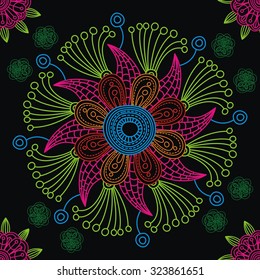 Elegant floral pattern background