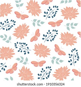 Elegant Floral Pattern. Elegant Background with floral designs. Good for Digital Print and Sublimation Techniques.