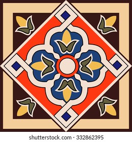 Elegant floral pattern , background, Ornament, beautiful florid pattern, plate, rug, vintage, vector illustration