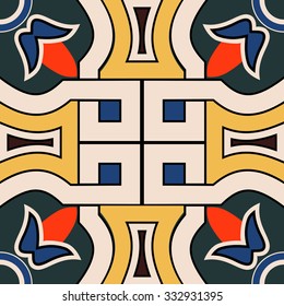 Elegant floral pattern , background, Ornament, beautiful florid pattern, plate, rug, vintage, vector illustration