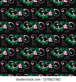 elegant floral pattern background texture for fabric, print, and wall art.