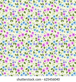 Elegant floral pattern in small colorful flower. Liberty style. Floral seamless background for fashion prints.
