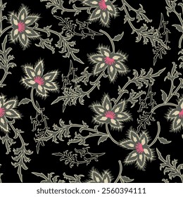 Elegant floral pattern in small  flower. Liberty style. Floral seamless background for fashion prints. Ditsy print. Seamless vector texture. Spring bouquet.