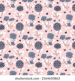 Elegant floral pattern in small flower. Vintage flower seamless. Ditsy design, ditsy floral pattern. Liberty style. Floral seamless background for surface design, fashion print. Spring bouquet
