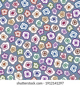 Elegante estampado floral en flores pequeñas. Estilo de la libertad. Fondo perfecto para las impresiones de moda. Impresión de rosas. Textura vectorial sin inconvenientes.