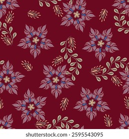 Elegant floral pattern in small hand draw flowers. Liberty style. Floral seamless background for fashion prints. Vintage print. Seamless vector texture. Spring bouquet.