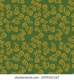 Elegant floral pattern in small hand draw flowers. Liberty style. Floral seamless background for fashion prints. Vintage print. Seamless vector texture. Spring bouquet.