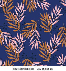 Elegant floral pattern in small hand draw flowers. Liberty style. Floral seamless background for fashion prints. Vintage print. Seamless vector texture. Spring bouquet.