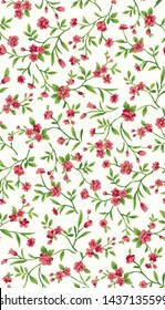 
Elegant floral pattern in small white flower. Liberty style. Floral seamless background for fashion prints. Ditsy print. Seamless vector texture. Spring bouquet. 