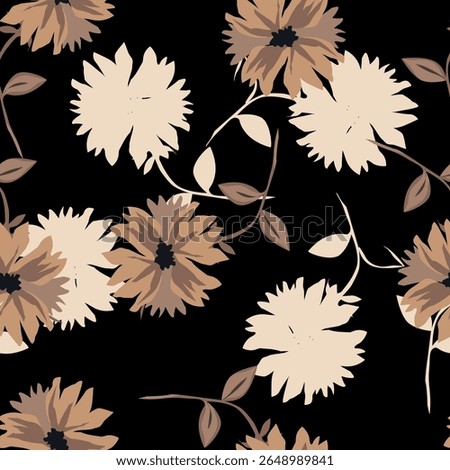 Elegant floral pattern in small white flower. Liberty style. Floral seamless background for fashion prints. Ditsy print. Seamless vector texture. Spring bouquet.