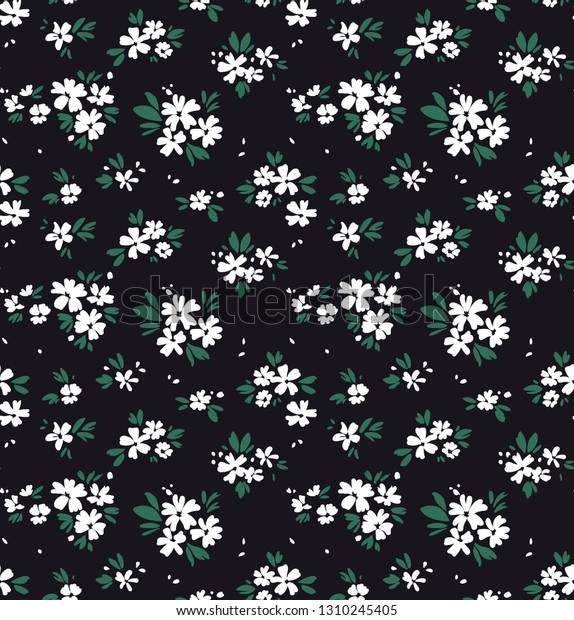Elegant Floral Pattern Small White Flower Stock Vector (Royalty Free ...