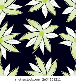 Elegante patrón floral en Pequeña flor amarilla. Estilo Liberty. Fondo floral sin fisuras para estampados de moda. Impresión sucia. Textura de Vector sin costuras. Ramo de primavera