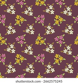 Patrón floral elegante para textiles y Fondos de pantalla
