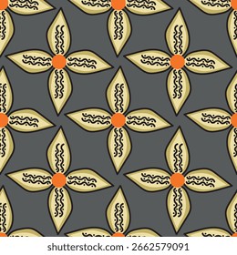 Patrón floral elegante para textiles y Fondos de pantalla
