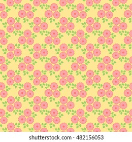 Elegant floral pattern with tiny flowers. Vector.
