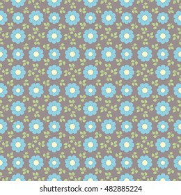 Elegant floral pattern with tiny flowers. 