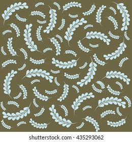 Elegant floral pattern, vintage background. Vector image