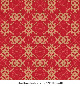 Elegant floral red background