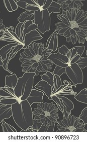 Elegante fondo floral transparente