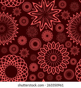 Elegant floral seamless ornament, EPS8 - vector graphics.