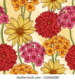 Elegant floral seamless pattern