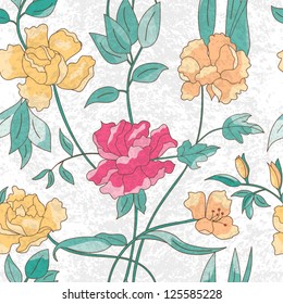 Elegant floral seamless pattern