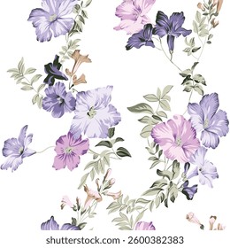 Elegant Floral Seamless Pattern .