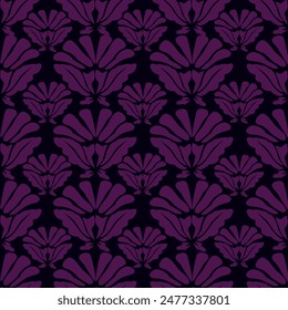 Elegante diseño floral sin costuras en color negro y dorado. Estampados de tela de moda. Ilustración vectorial