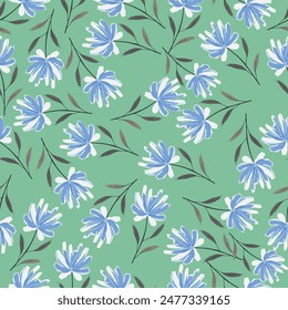 Elegant floral seamless pattern in black and gold color design. Trendy fabric prints. Vector illustration
