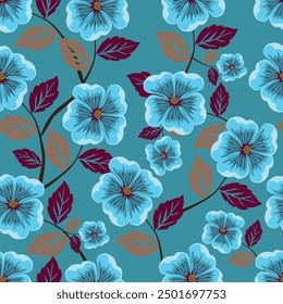 Elegante patrón floral sin fisuras en diseño de color negro y dorado. Estampados de tela de moda. Ilustración vectorial