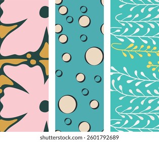 Elegant Floral Seamless Pattern with Delicate Leaves for Textile and Packaging